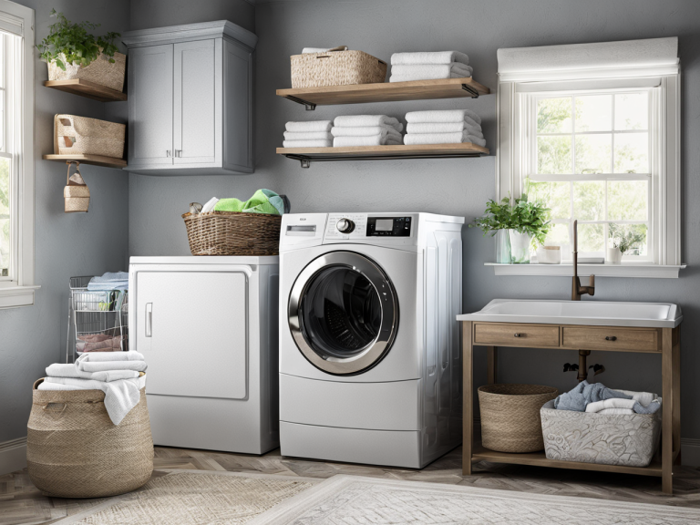 Shelves in the Laundry Room